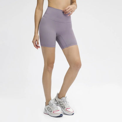 6 Inch Inseam Women High Waisted Workout Shorts