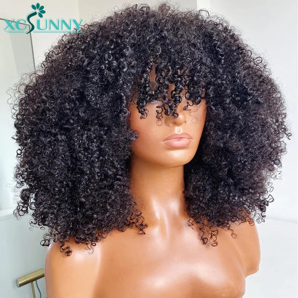 Curly Wig With Bangs