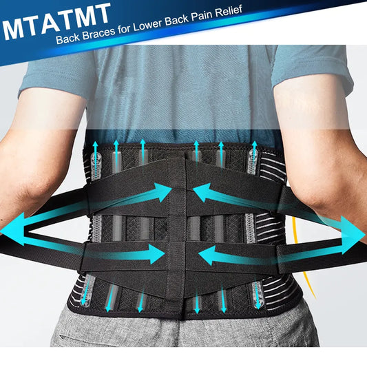 Breathable Lower Back Support Brace: 6 Stays