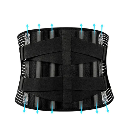 Breathable Lower Back Support Brace: 6 Stays