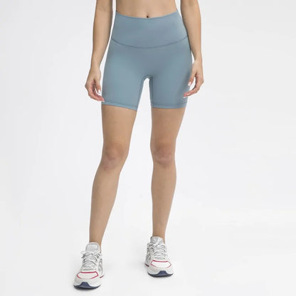 6 Inch Inseam Women High Waisted Workout Shorts